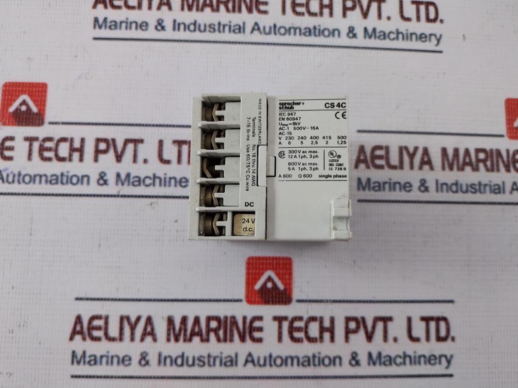 Sprecher + Schuh Cs 4C-31Z Control Relay