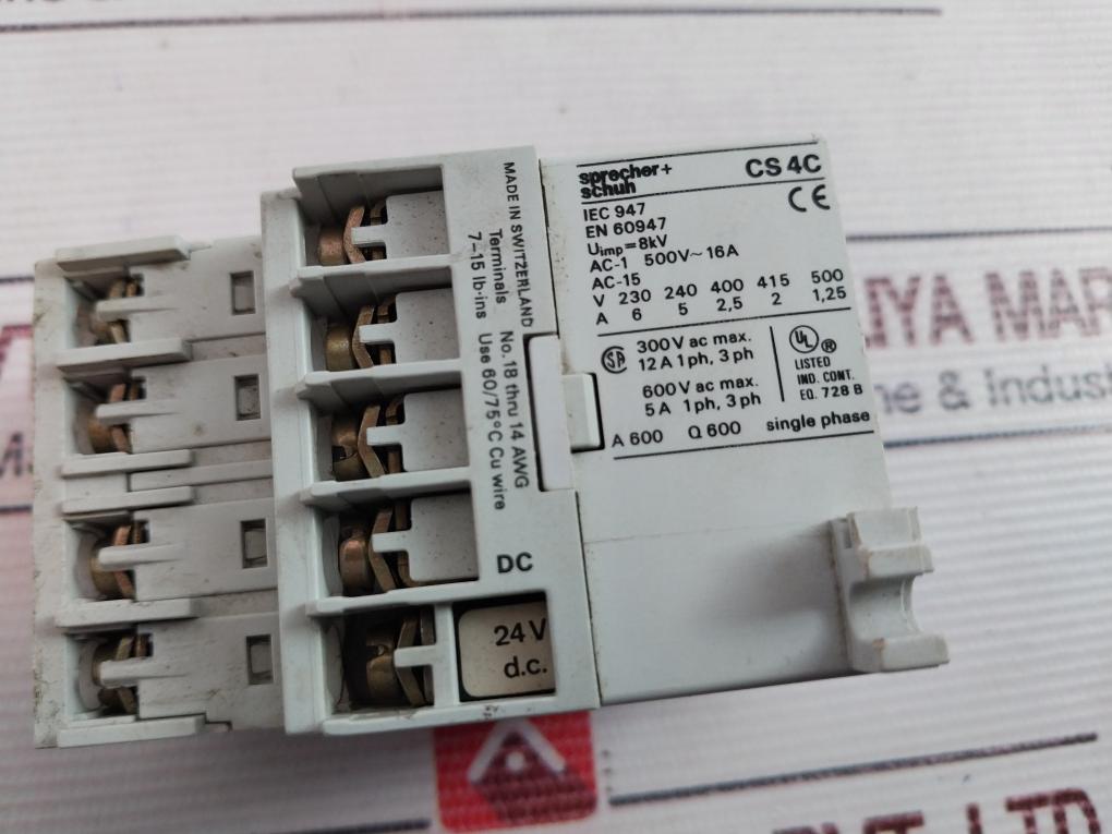 Sprecher+Schuh Cs 4C/Cs4-p Control Relay