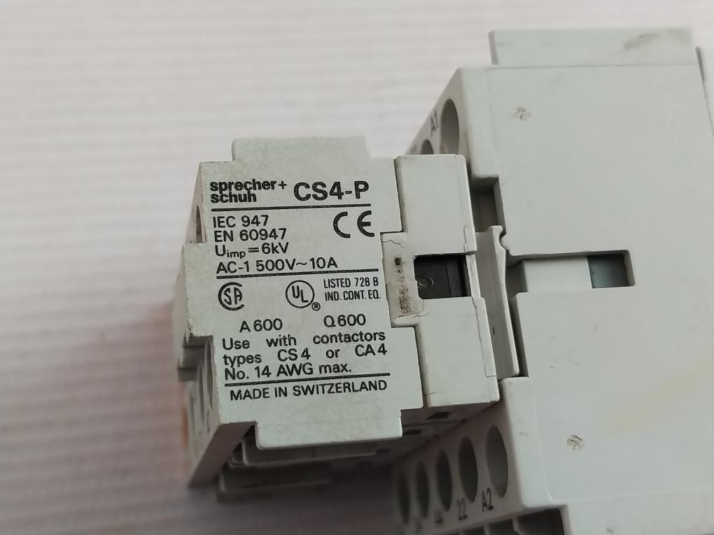 Sprecher+Schuh Cs 4C/Cs4-p Control Relay