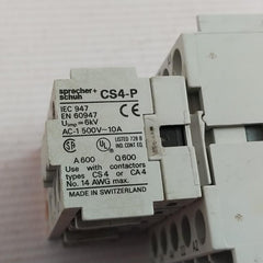 Sprecher+Schuh Cs 4C/Cs4-p Control Relay