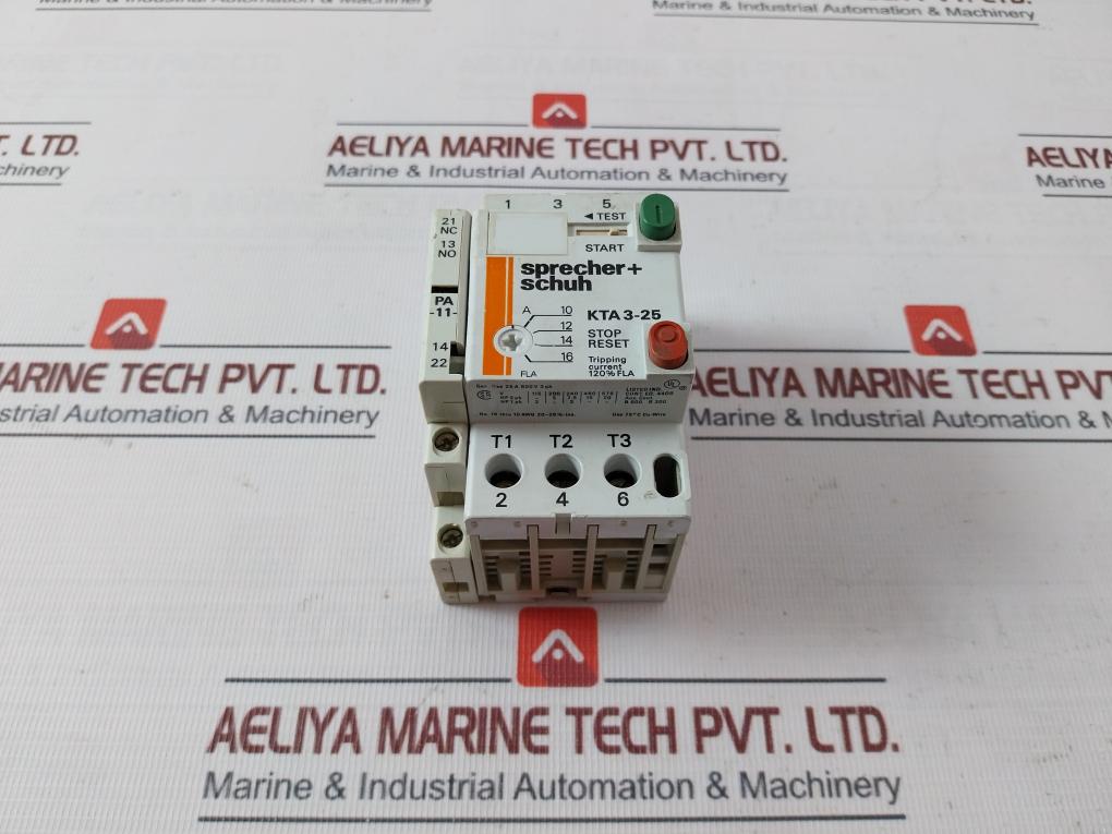 Sprecher+Schuh Kta 3-25 Motor Circuit Controller Iec 60497 Vde 0660 10A