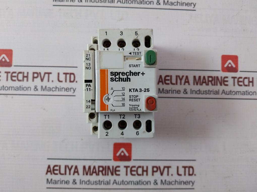 Sprecher+Schuh Kta 3-25 Motor Circuit Controller Iec 60497 Vde 0660 10A