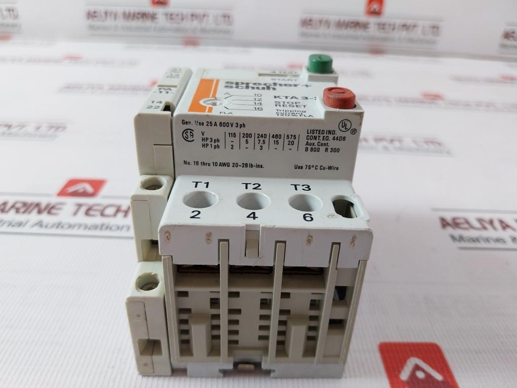 Sprecher+Schuh Kta 3-25 Motor Circuit Controller Iec 60497 Vde 0660 10A
