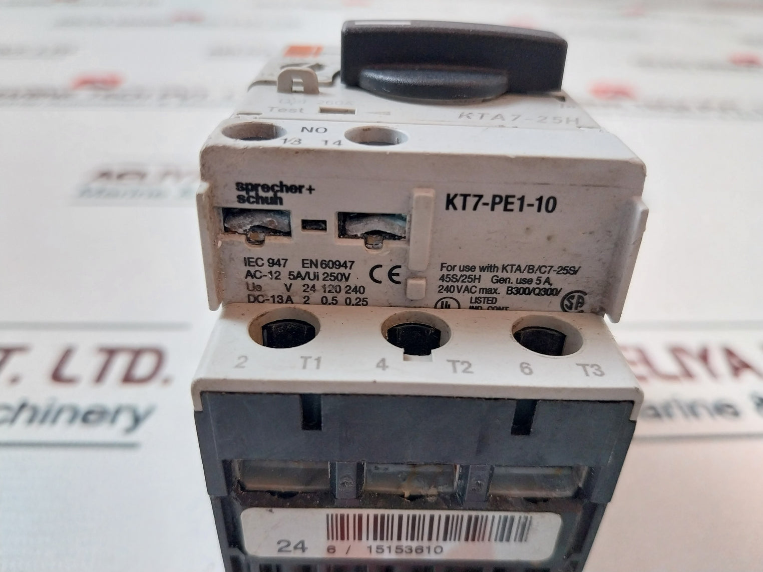 Sprecher+Schuh Kta7-25H-20A Manual Motor Controller 3Poles