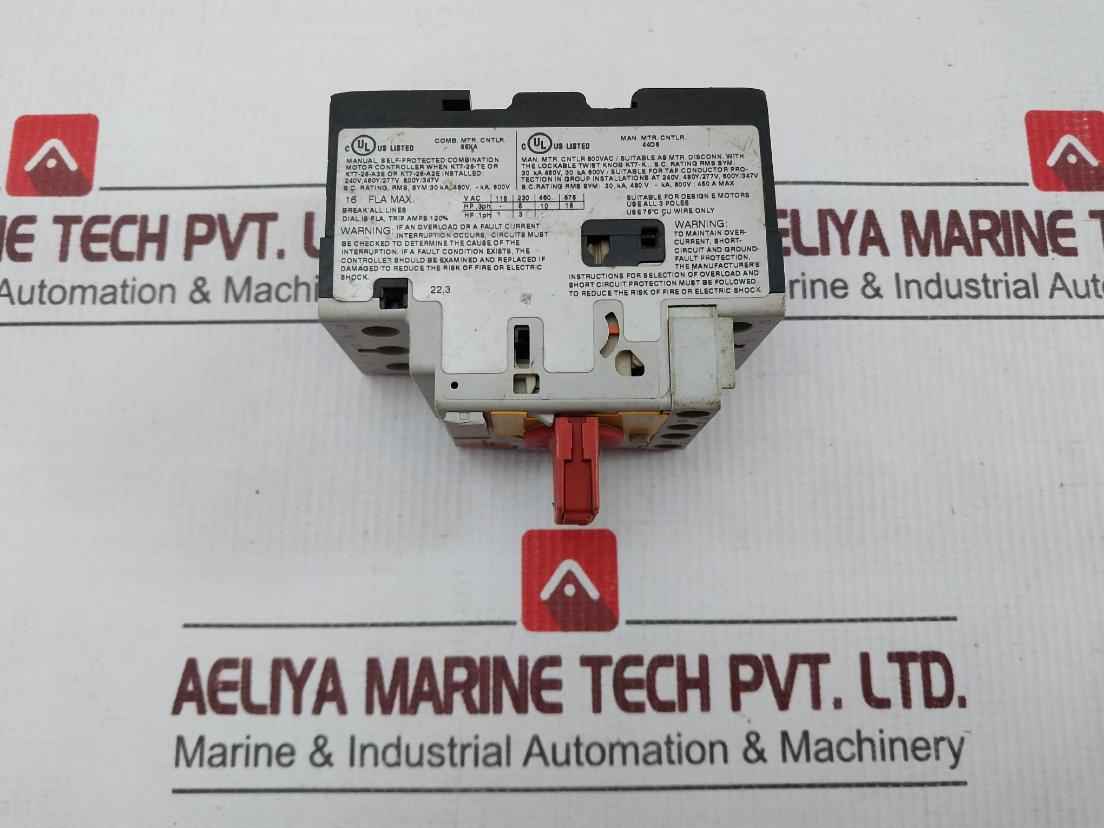Sprecher+schuh Kta7-25s-16a Motor Protection Circuit Breaker 240vac Max