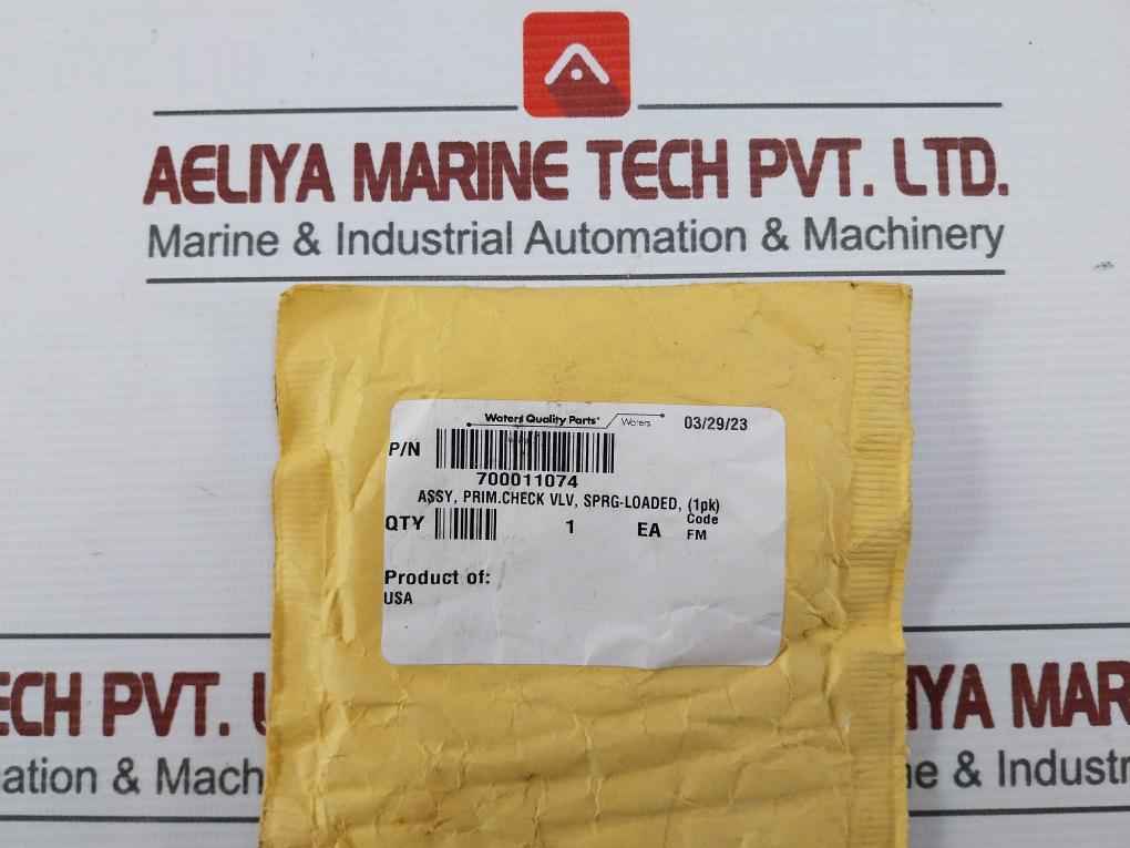 Spring Loaded Primary Check Valve Assembly Part No.700011074 Waters