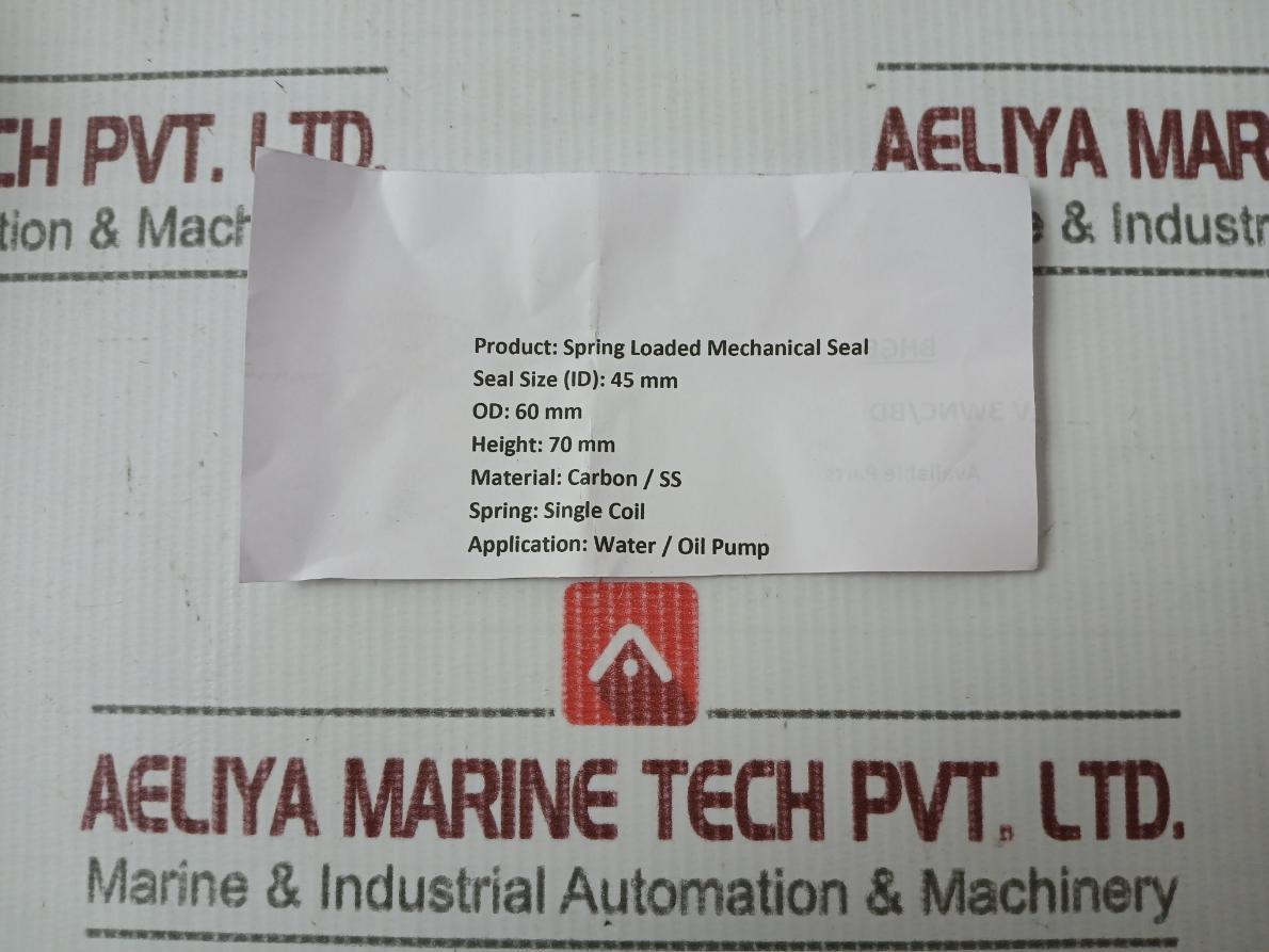 Spring Loaded Mechanical Seal Set For Water & Oil Pump