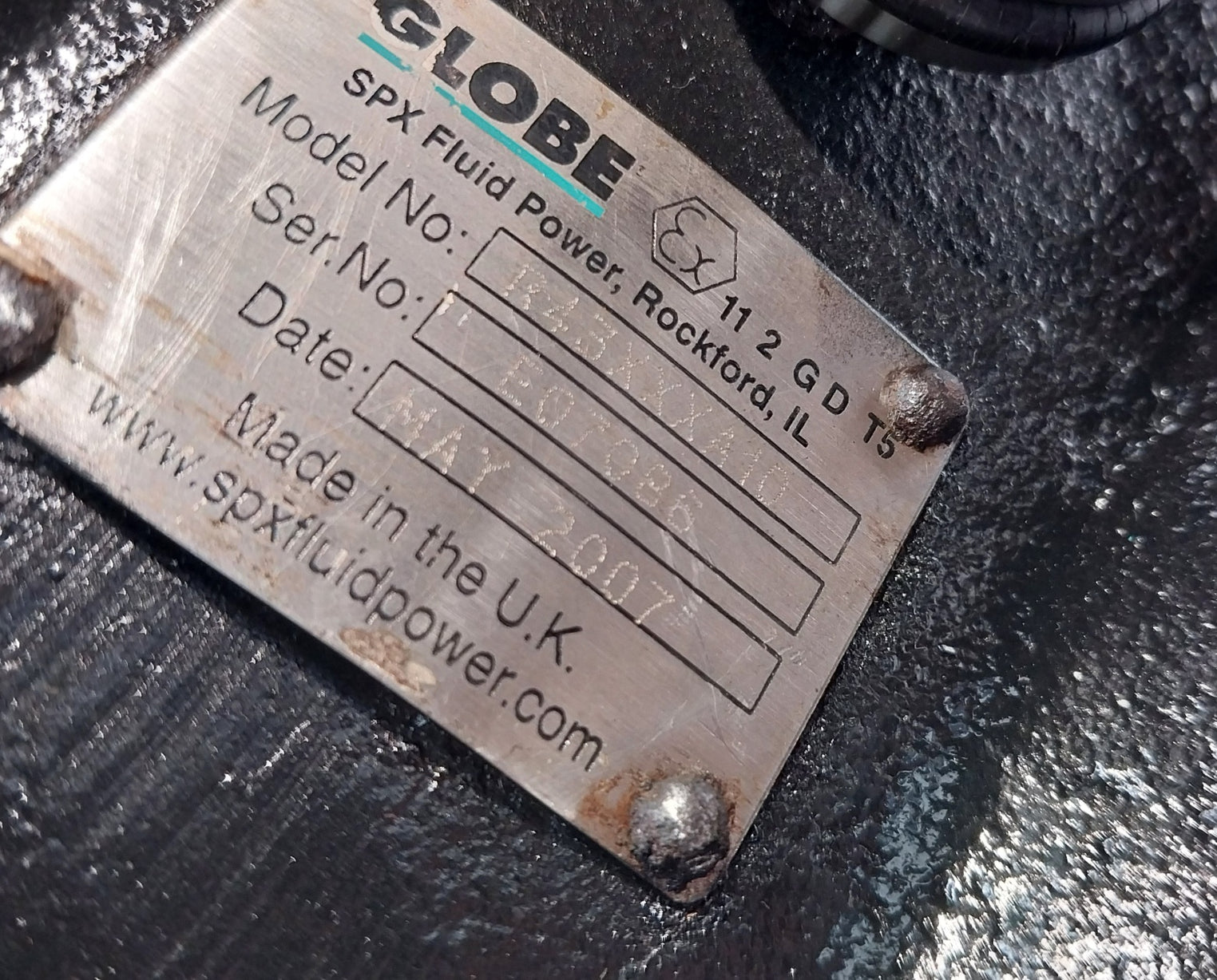 Spx Globe R43Xxxa10 Piston Air Motor 412-900A 0-9/10 0.05Mm