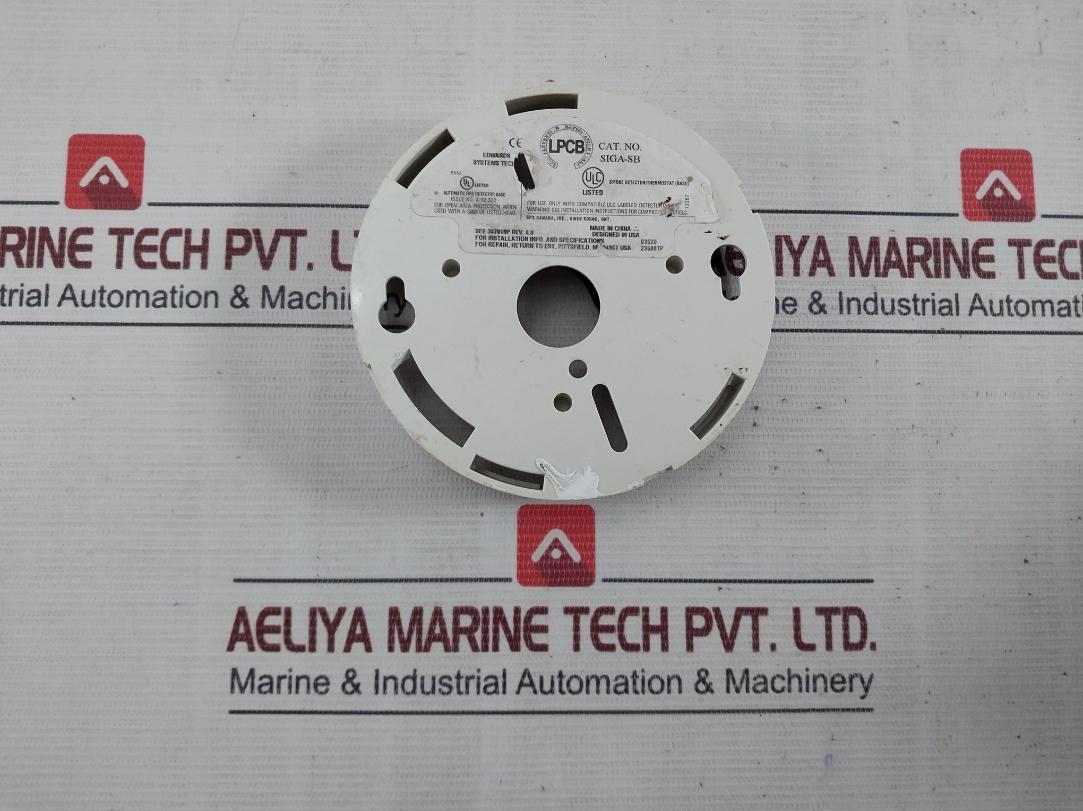 Spx Siga-sb Smoke Detector Base Rev.8.0 387019P
