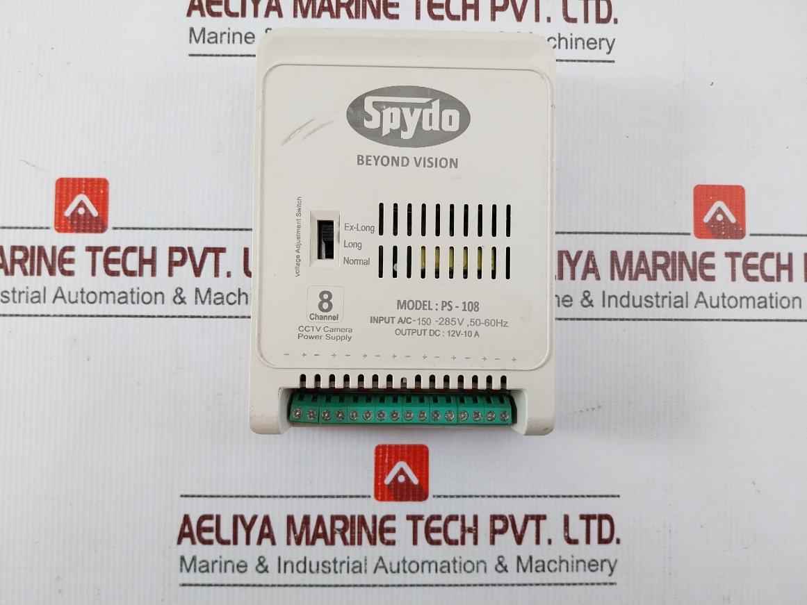 Spydo Ps-108 8 Channel Cctv Camera Power Supply 150-285V 50-60Hz
