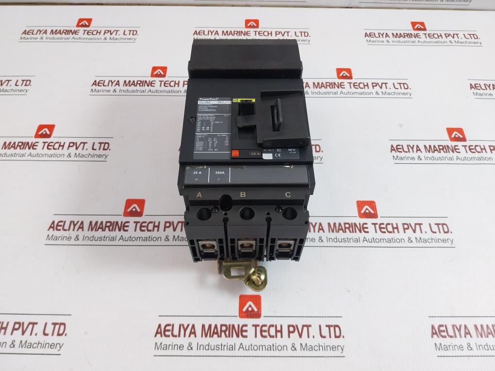 Square-D-Hja36025Carp-750V-25A-3-pole-Circuit-Breaker-Hj-060-208930-1