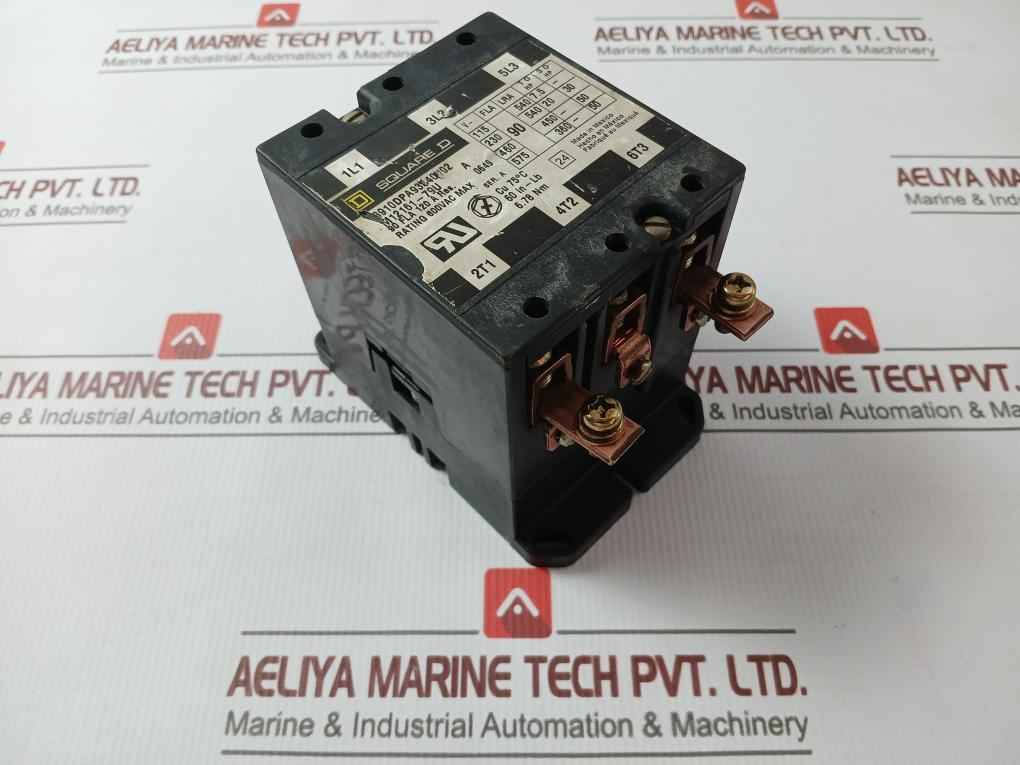 Square D 8910Dpa93S40V02 Definite Purpose Contactor 120V 60Hz/110V 50Hz