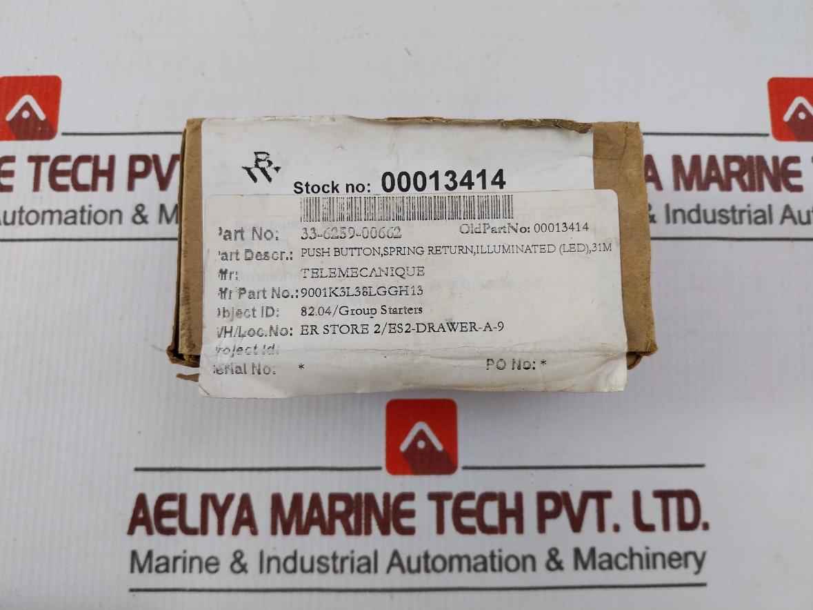 Square D 9001Km38Lg Push Button Switch Green 240V