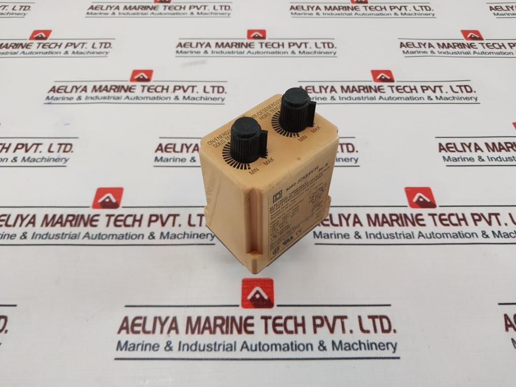 Square D 9050 Jck54V20 Electrical Timing Relay 12-120Sec Ser B