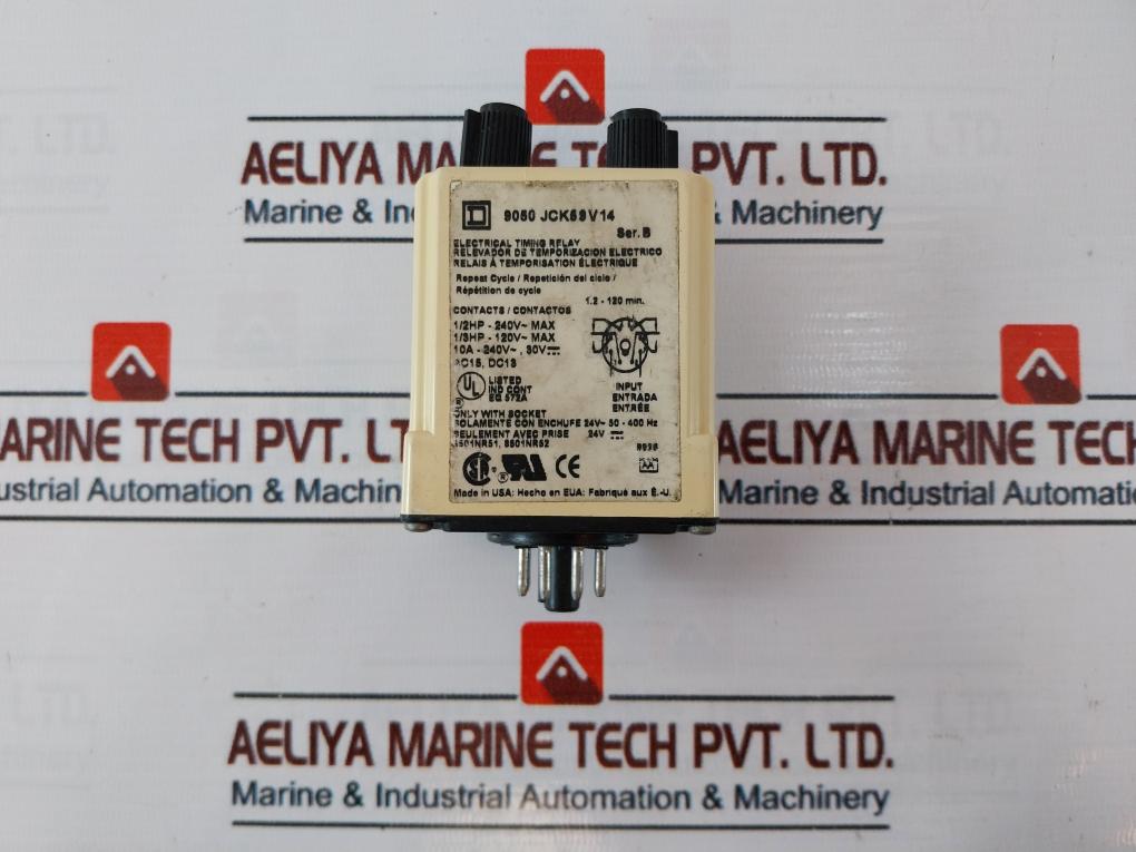 Square D 9050 JCK59V14 Electrical Timing Relay Ser B