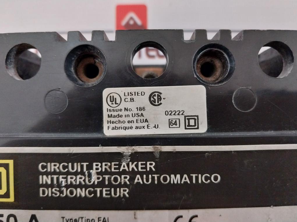 Square D FHP36050 Circuit Breaker 50A