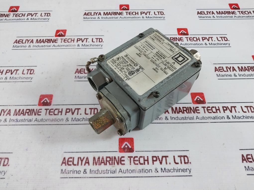 Square D Ggw-4 Pressure Switch Series C Class 9012 240 Psig 16.5 Bar