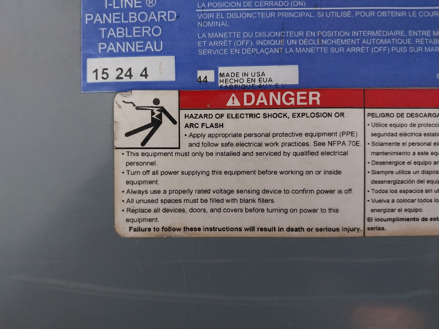 Square D Hcm14484 I-line Interior Panelboard 600Vac 250Vdc 80104-986-03