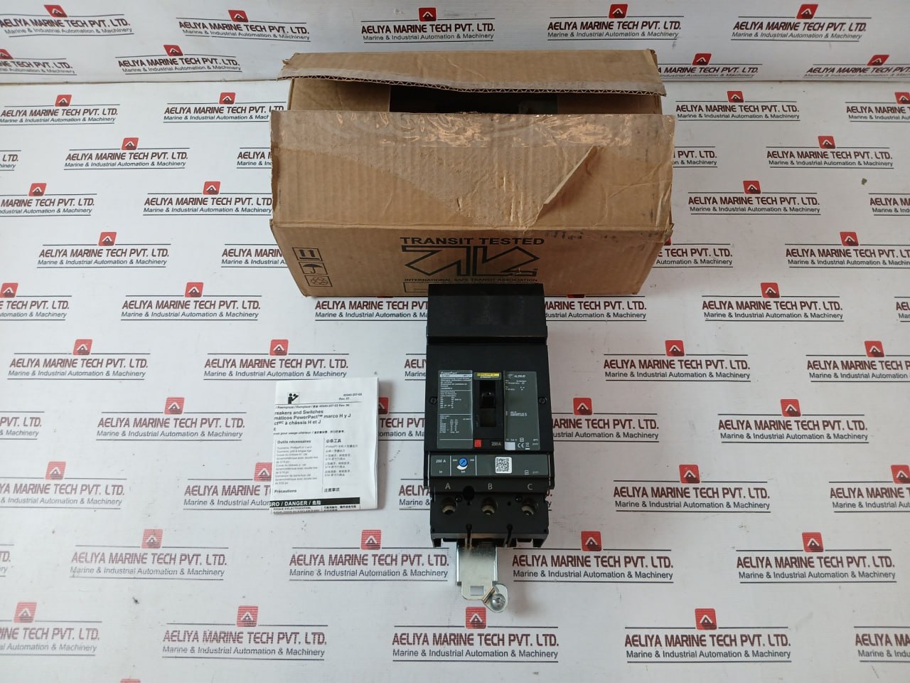 Square D Jja36250Ca Powerpact J-frame Molded Case Circuit Breaker Jj 250 3 Pole