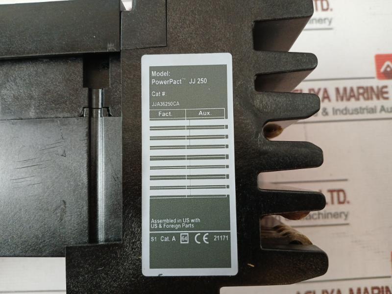 Square D Jja36250Ca Powerpact J-frame Molded Case Circuit Breaker Jj 250 3 Pole