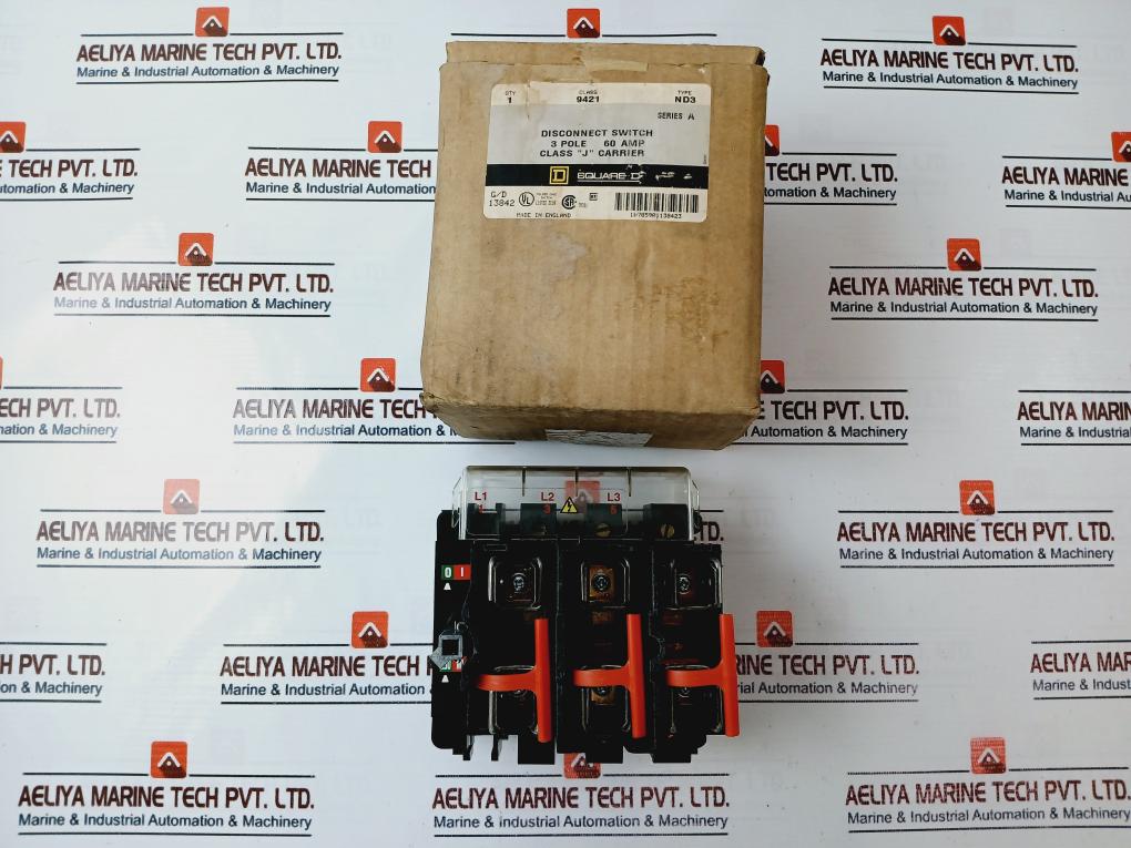 Square D Nd3 Disconnect Switch 60Amp 600Vac-250Vdc