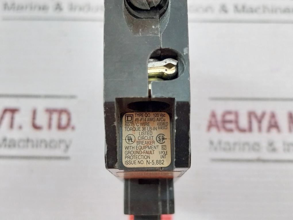 Square D Qo120Epd Miniature Circuit Breaker 120 Volts Ac