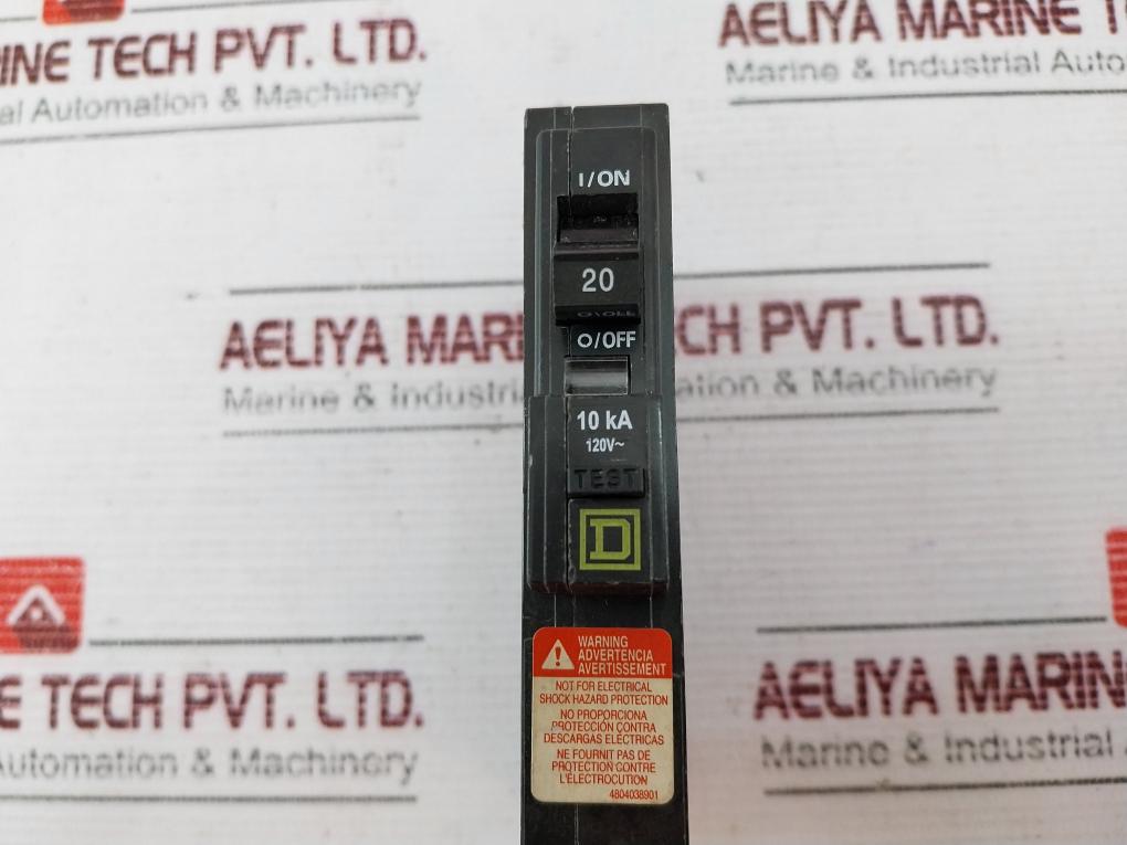 Square D Qo120Epd Miniature Circuit Breaker 120 Volts Ac