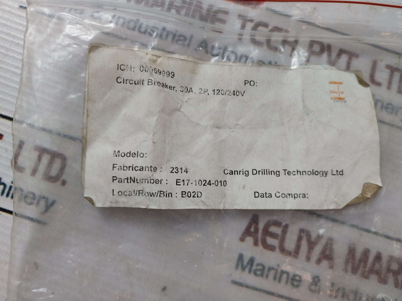 Square D Qo 30A Circuit Breaker E17-1024-010 10000A