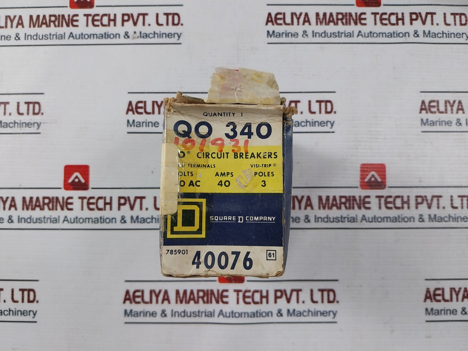 Square D Qo 340 Circuit Breaker 3 Pole 40A