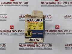 Square D Qo 340 Circuit Breaker 3 Pole 40A