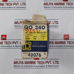 Square D Qo 340 Circuit Breaker 3 Pole 40A