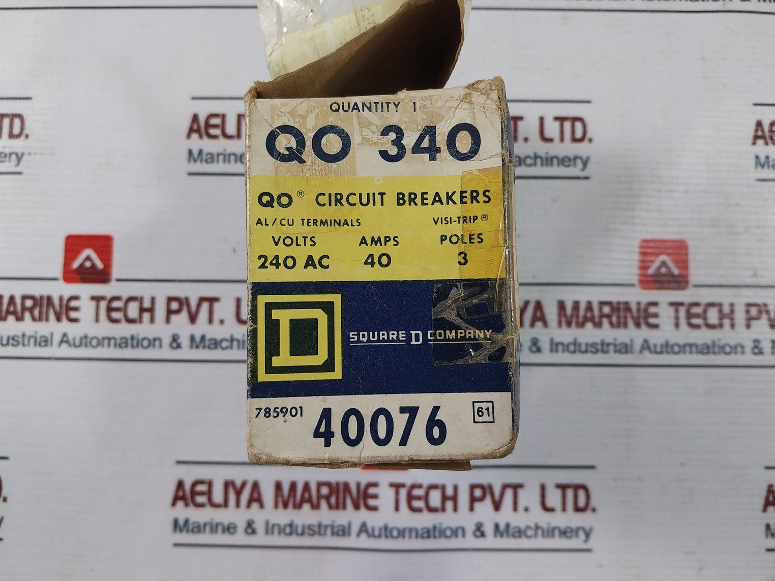 Square D Qo 340 Circuit Breaker 3 Pole 40A