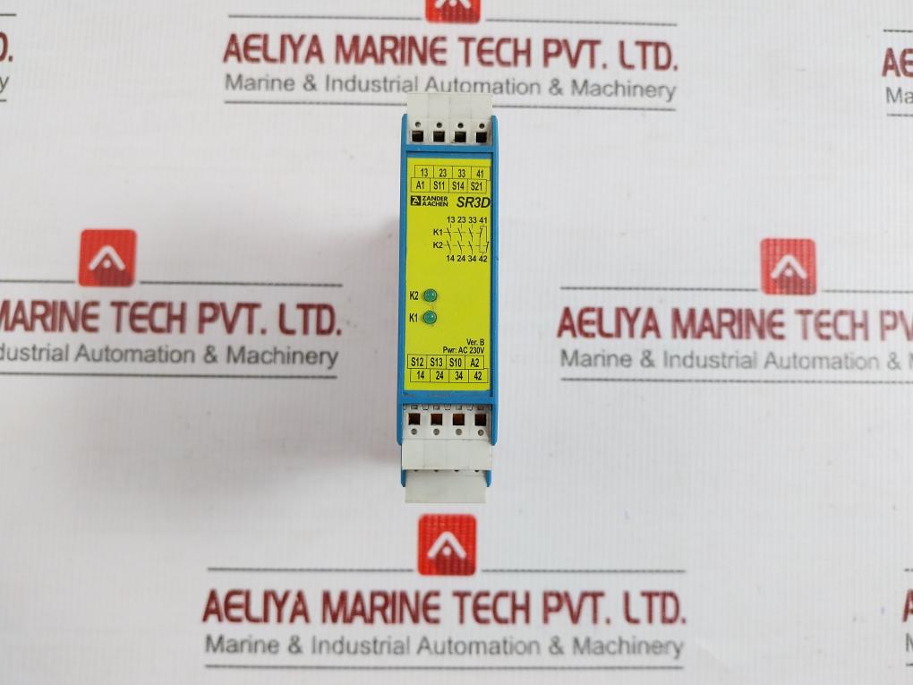 Sr3D Zander Aachen Ac 230V,50/60Hz Safety Emergency Stop Relay