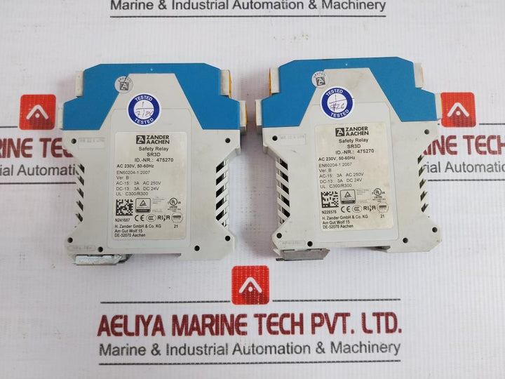 Sr3D Zander Aachen Ac 230V,50/60Hz Safety Emergency Stop Relay