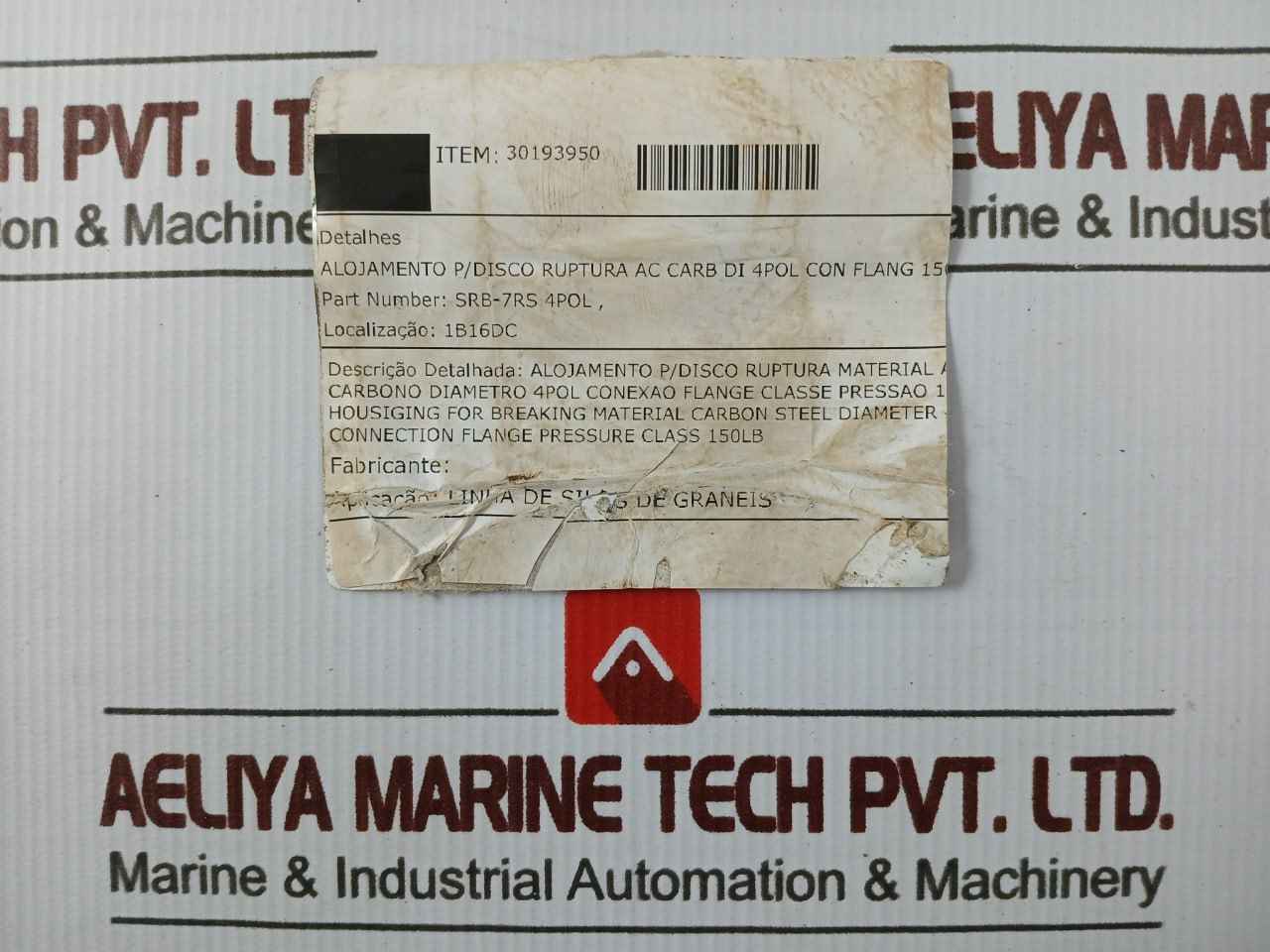 Srb-7Rs Connection Flange Pressure Housing 30193950