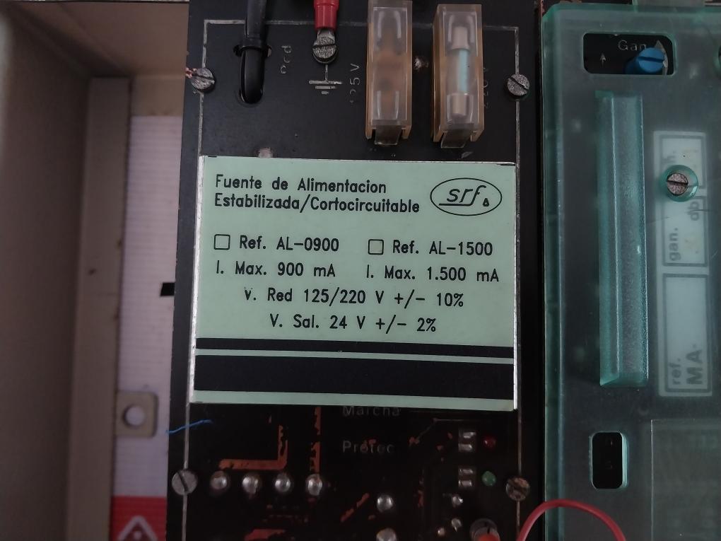 Srf Ae-0300 Stabilized Power Supply 900Ma 1.500Ma 125/220V 24V 30 Db