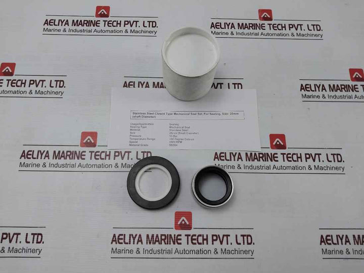 Ss304 Mechanical Seal 150 Degree Celsius 2500 Rpm 25Mm