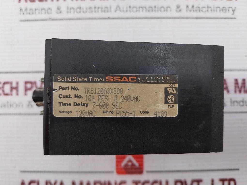 Ssac Trb120A3X600 Solid State Timer 10A 240 Vac
