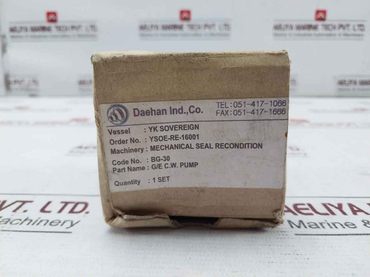 Ssangyong-wartsila 191-060 Shaft Seal Cooling Water Pump Set Ysoe-re-16001