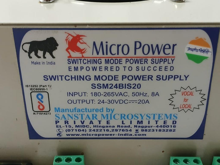 Ssm24Bis20 Sanstar Microsystems 180-265Vac 50Hz 8A Switching Mode Power Supply