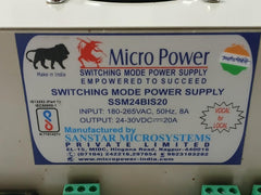 Ssm24Bis20 Sanstar Microsystems 180-265Vac 50Hz 8A Switching Mode Power Supply