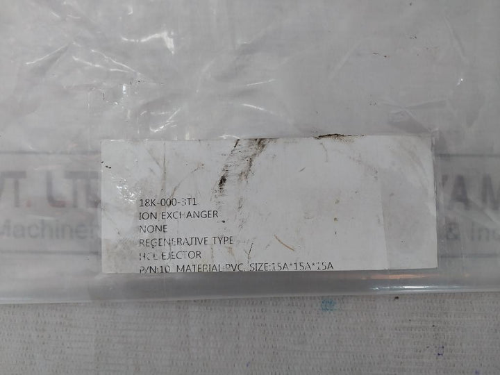 Sss Hcl Ejector Ion Exchanger Pvc 15A15A15A P/N 10