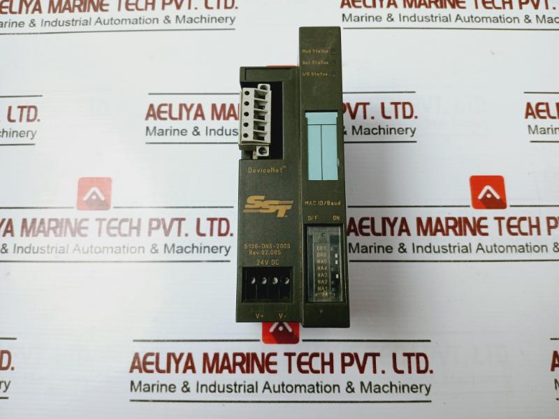 Sst Devicenet 5136-dns-200S Slave Adapter Module Rev 02.005 24V Dc