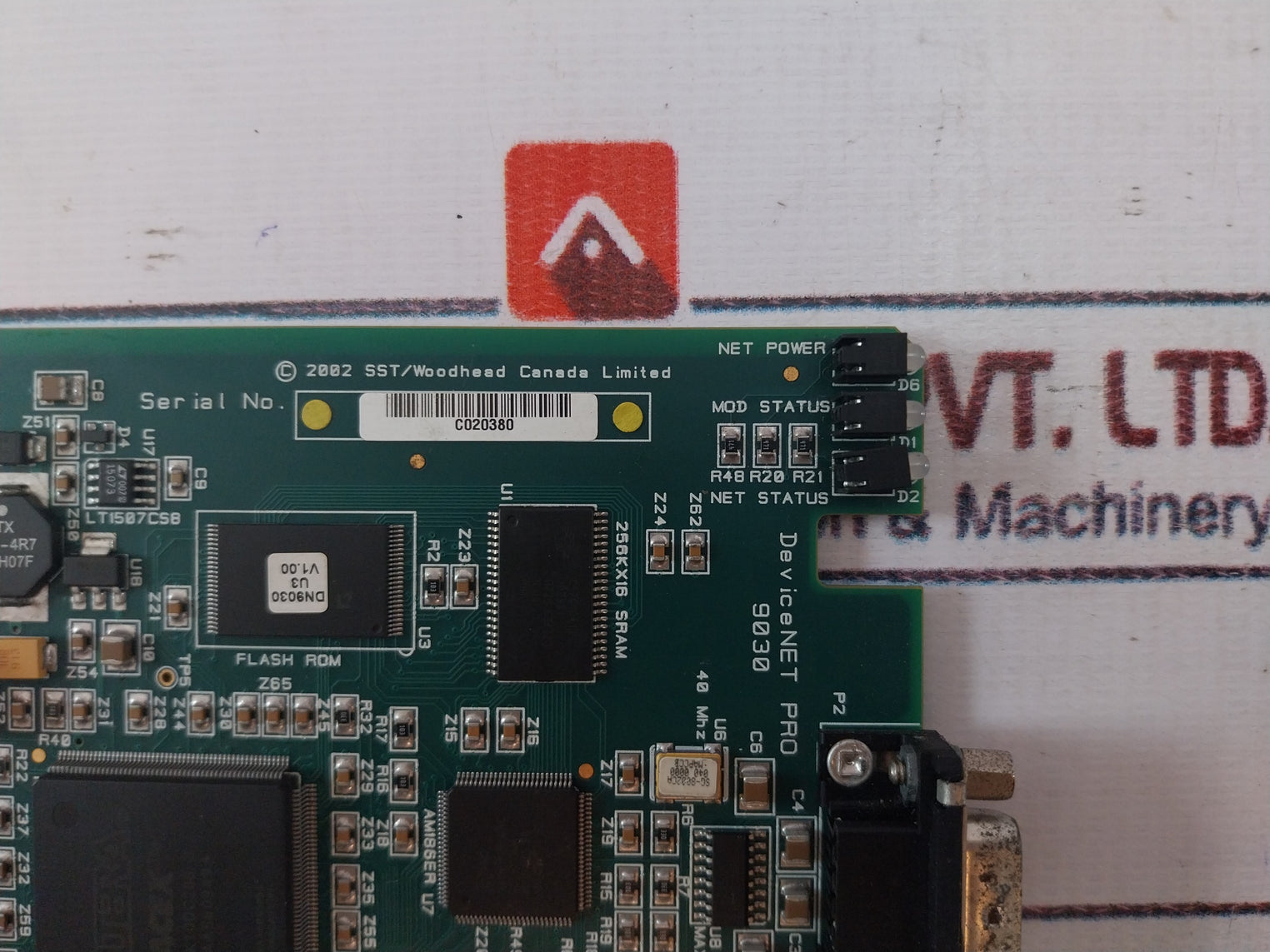 Sst Woodhead Canada 490-1655 Printed Circuit Board Card 1.1.0 94V-0