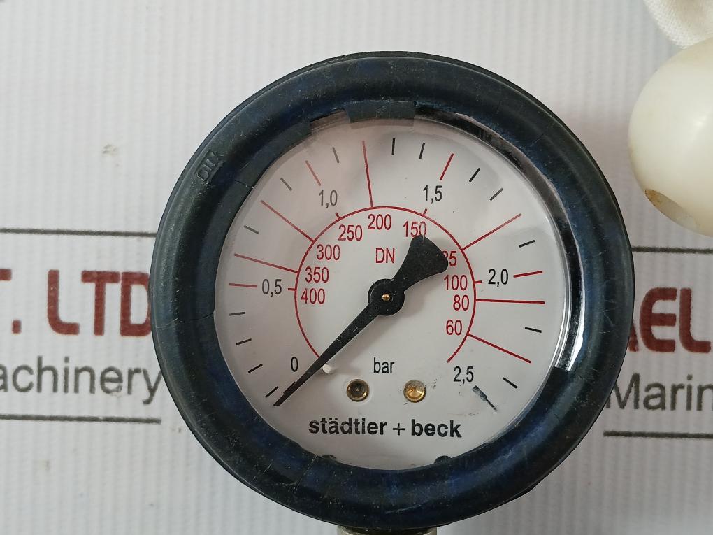 Städtler + Beck Pressure Gauge Assembly 0-2,5 Bar Dn 250