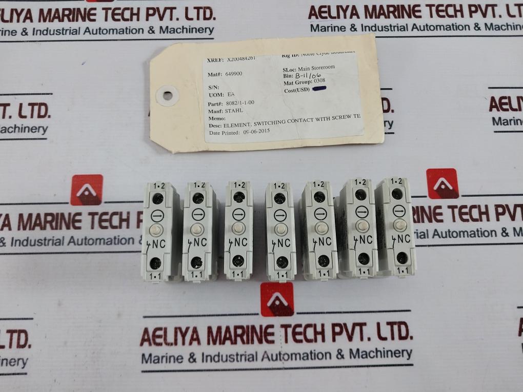 Stahl 8082/1 Rail Mounting Switching Contact Element