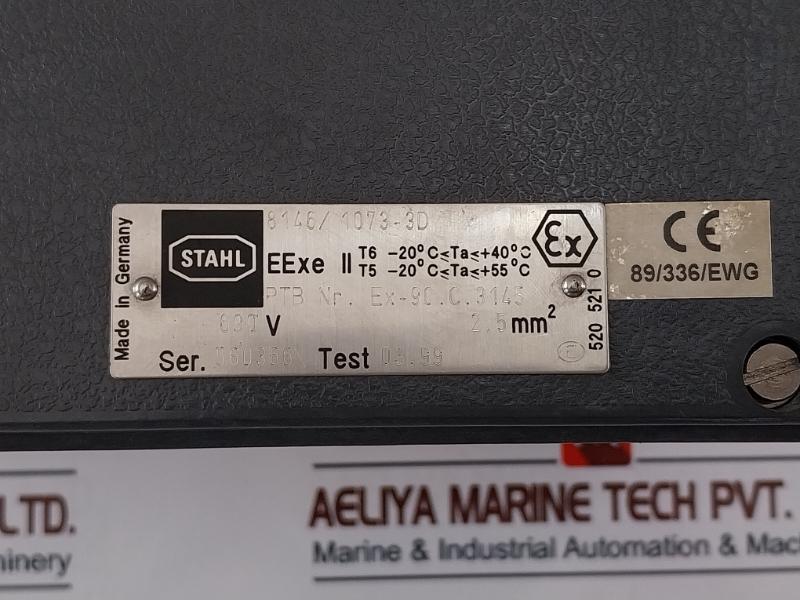 Stahl 8146/1073-3D EEXE II Terminal Box 690v