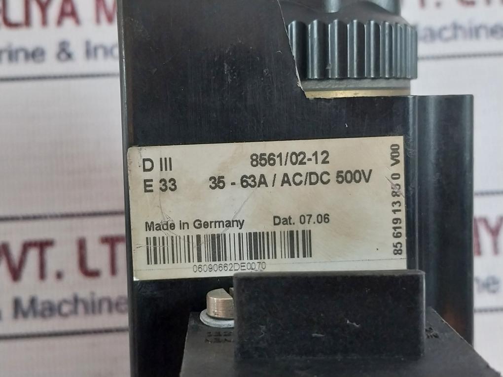 Stahl 8561/02 Fuse Base 500v 8561/02-12