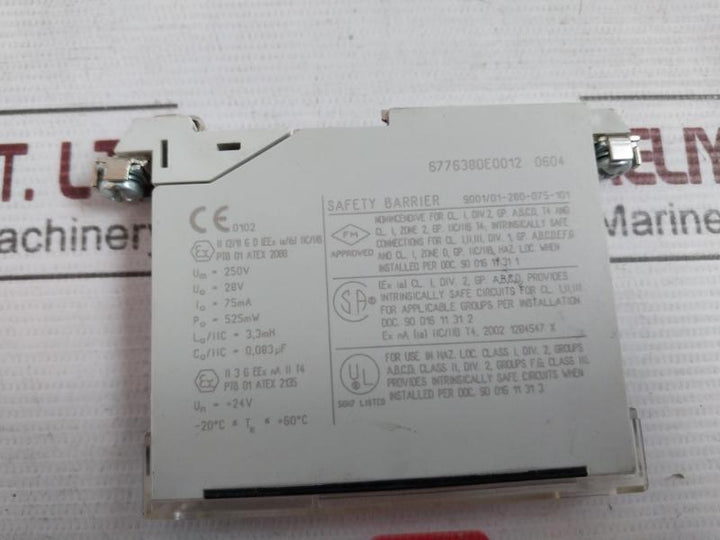 Stahl 9001/01-280-075-101 Safety Barrier 250V 28V 525Mw 75Ma 24V