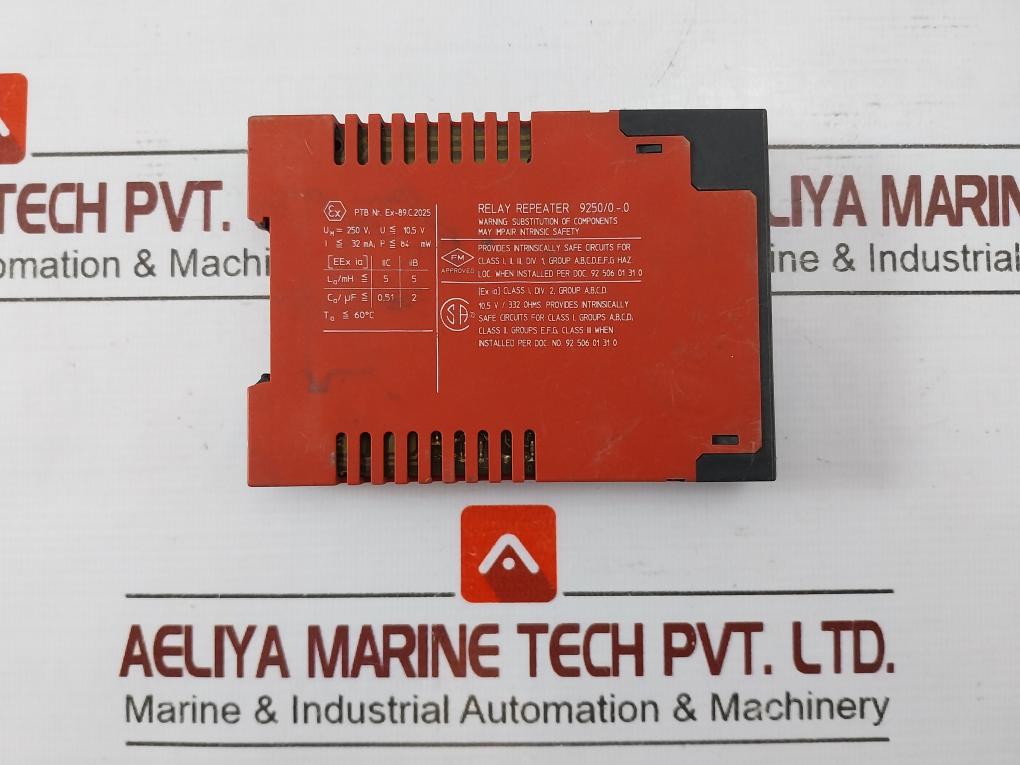 Stahl 9250/01-10 Relay Repeater 24Vdc 32Ma 84Mw